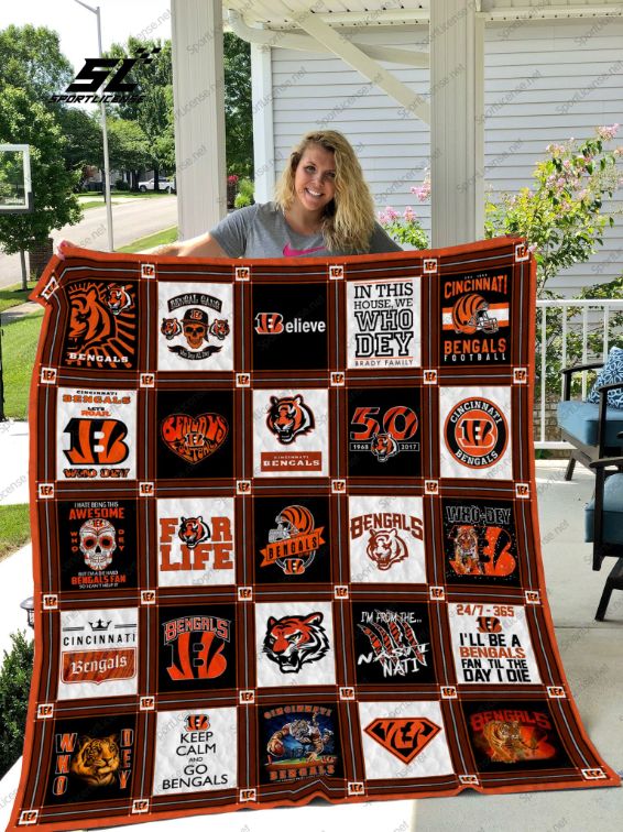 Cincinnati Bengals 07 Quilt Blanket Cincinnati Bengals 07 Quilt Blanket
