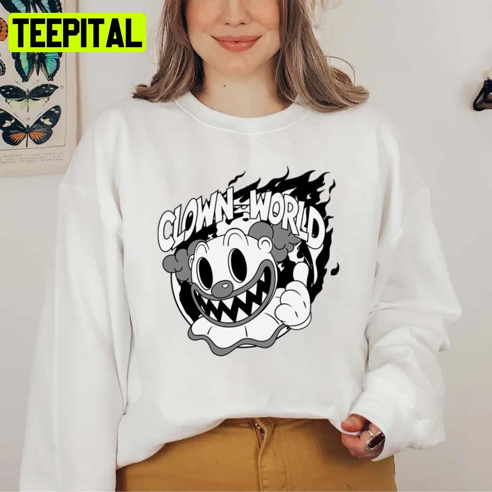 Clown World Black And White Halloween Spooky Night Unisex Sweatshirt Clown World Black And White Halloween Spooky Night Unisex Sweatshirt