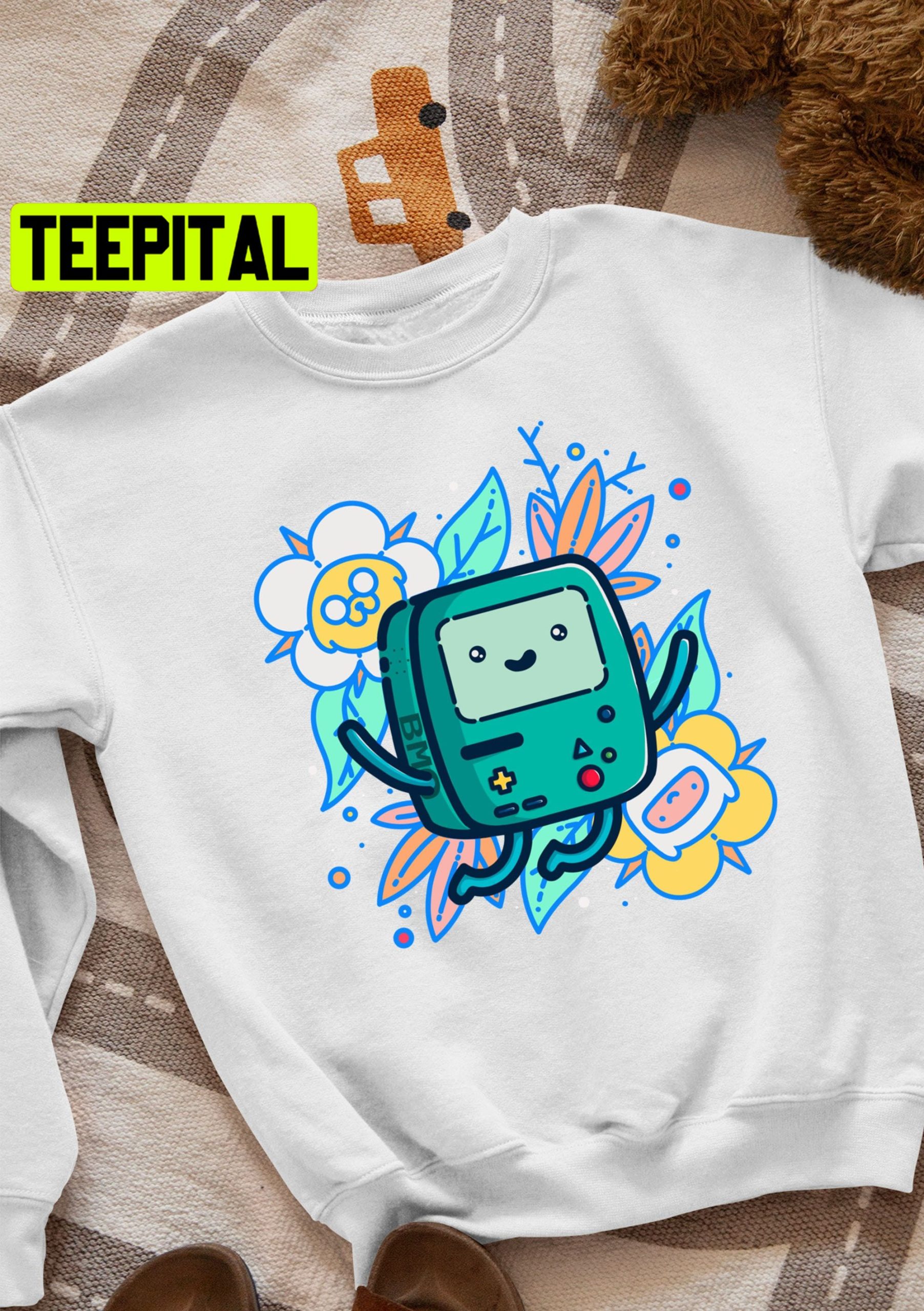 Colorful Cute Bmo Adventure Time Trending Unisex Sweatshirt Colorful Cute Bmo Adventure Time Trending Unisex Sweatshirt