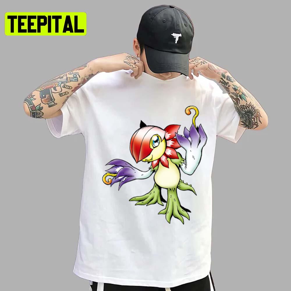 Cool Characters Floramon Digimon Survive Unisex T-Shirt Cool Characters Floramon Digimon Survive Unisex T-Shirt