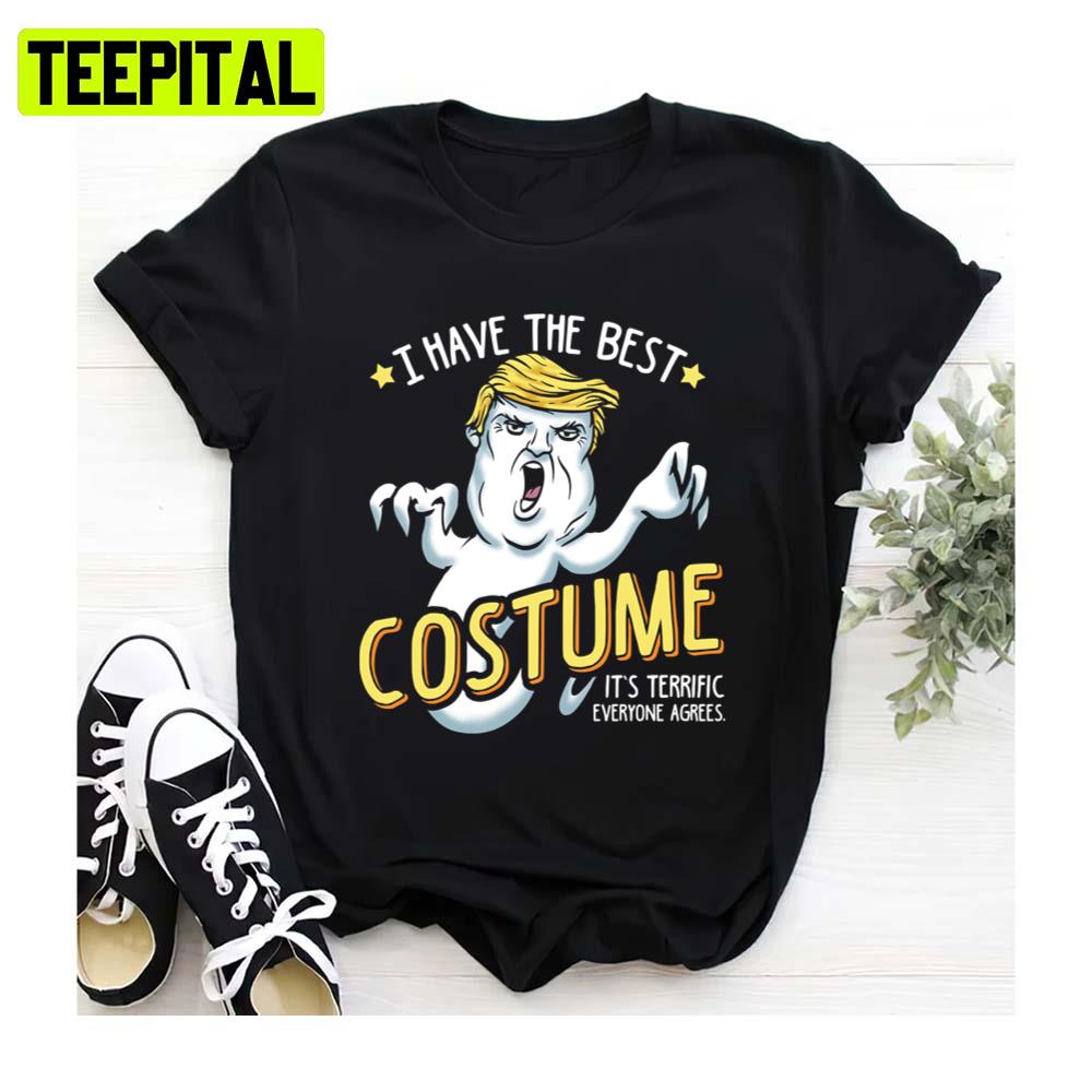 Costume Ghost Donald Trump Halloween Spooky Night Unisex Sweatshirt Costume Ghost Donald Trump Halloween Spooky Night Unisex Sweatshirt
