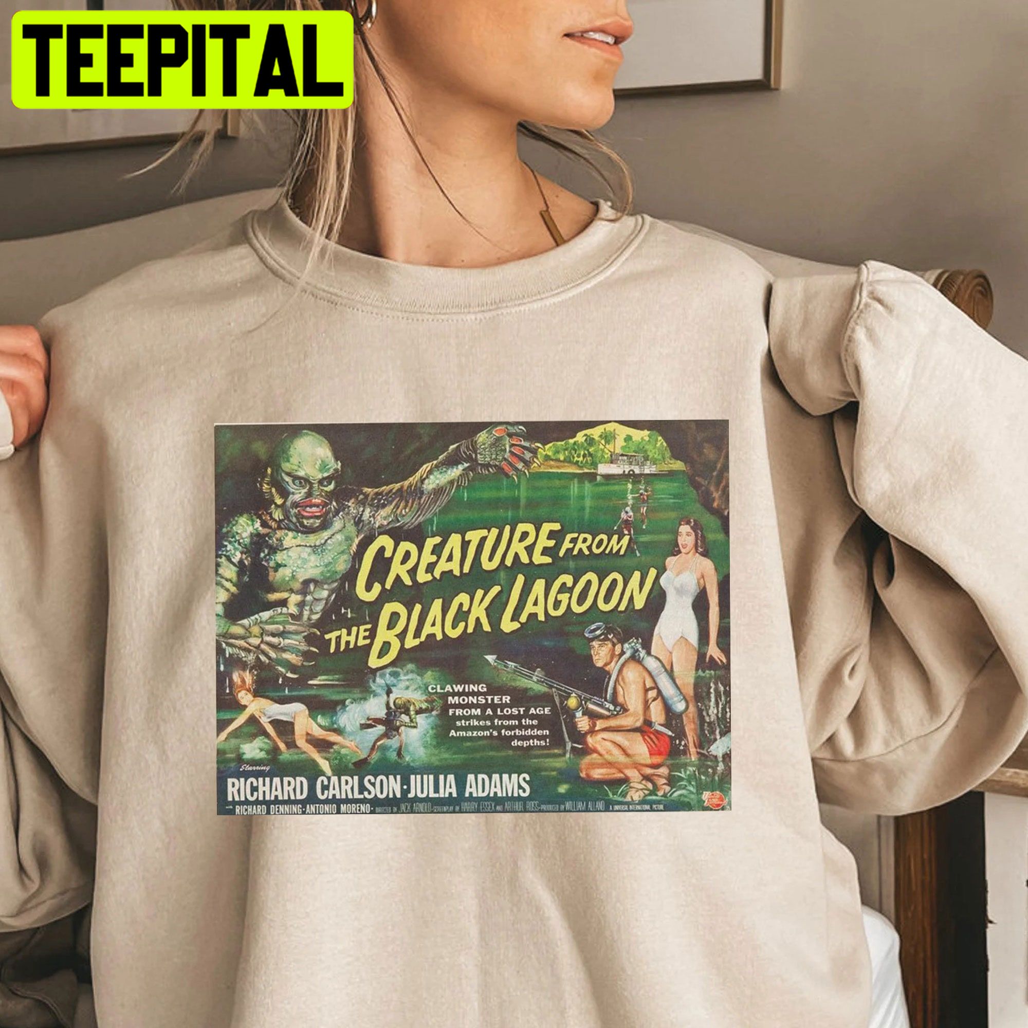 Creature From The Black Lagoon 1954 Vintage Horror Unisex Shirt Creature From The Black Lagoon 1954 Vintage Horror Unisex Shirt