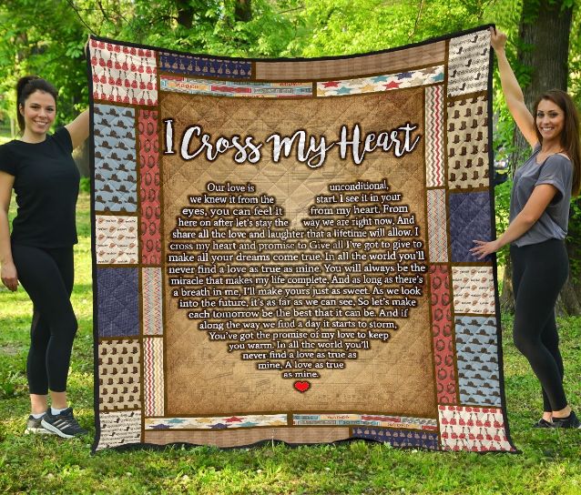 Cross My Heart Quilt Blanket Cross My Heart Quilt Blanket