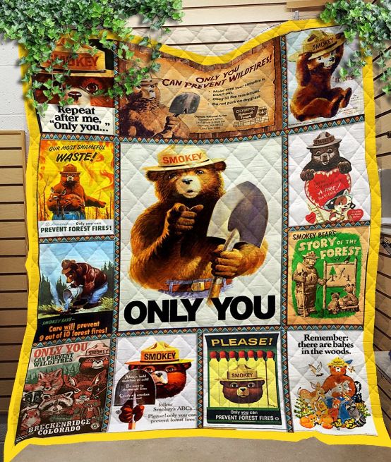 Custom Blanket Smokey Bear Fleece Quilt Blanket Custom Blanket Smokey Bear Fleece Quilt Blanket