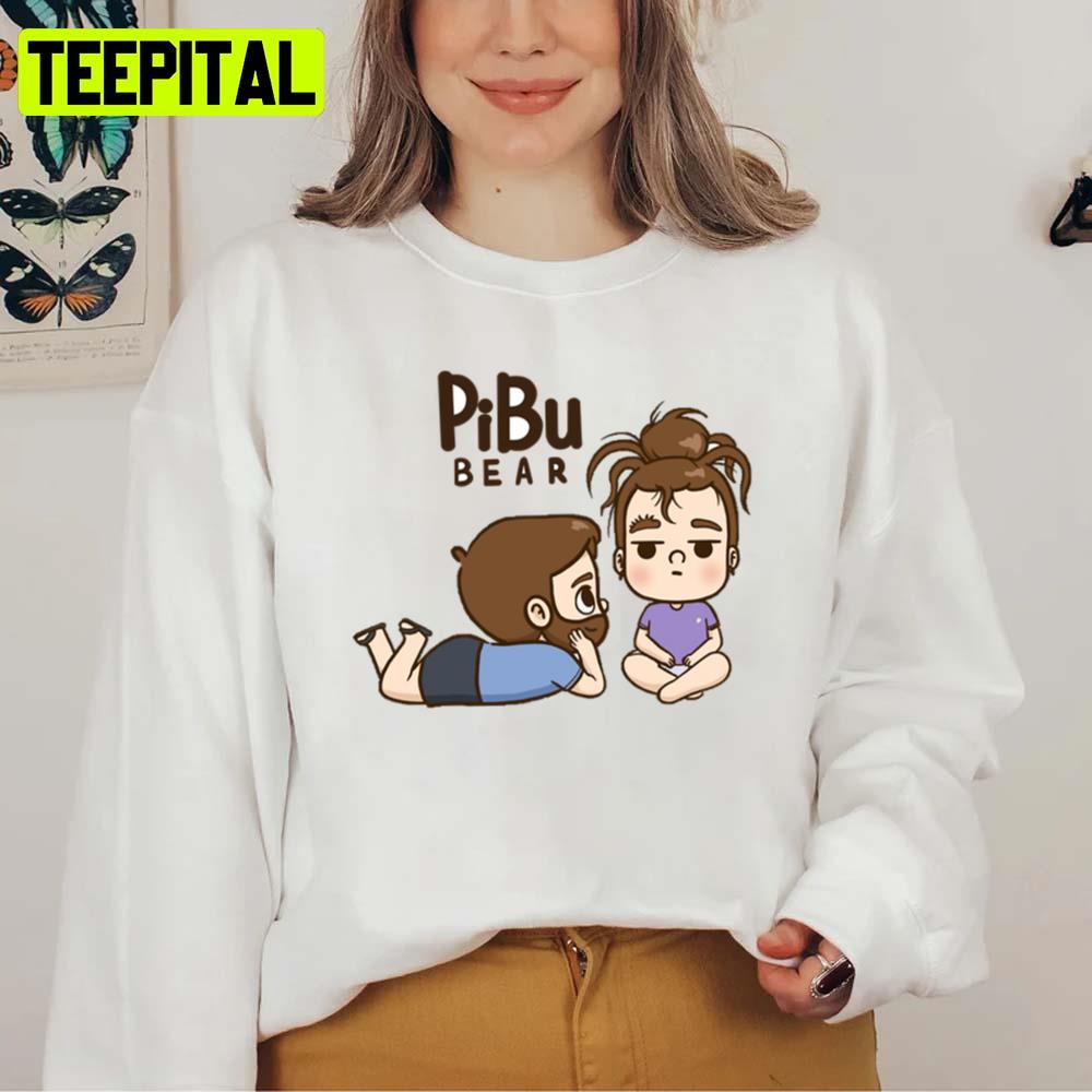 Cute Design For Couple Pibubear Unisex Sweatshirt Cute Design For Couple Pibubear Unisex Sweatshirt