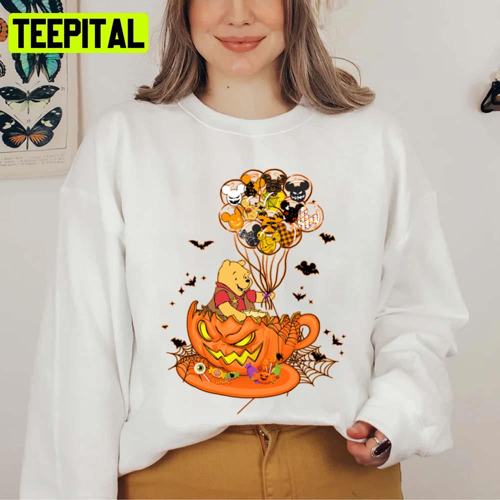 Cute Disney Teacup Bear Halloween Unisex Sweatshirt Cute Disney Teacup Bear Halloween Unisex Sweatshirt