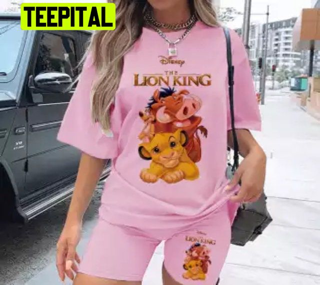 Cute Lion King Two Piece Trending Unisex T-Shirt Cute Lion King Two Piece Trending Unisex T-Shirt