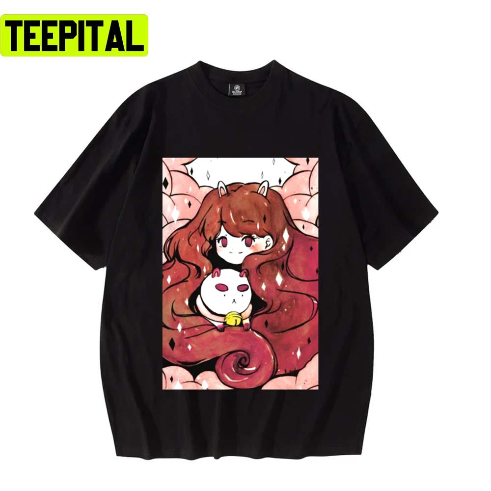 Cute Pink Design Bee And Puppycat Unisex T-Shirt Cute Pink Design Bee And Puppycat Unisex T-Shirt