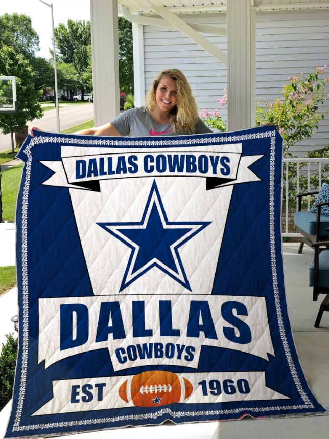 Dallas Cowboys Big Letter Quilt Blanket Dallas Cowboys Big Letter Quilt Blanket