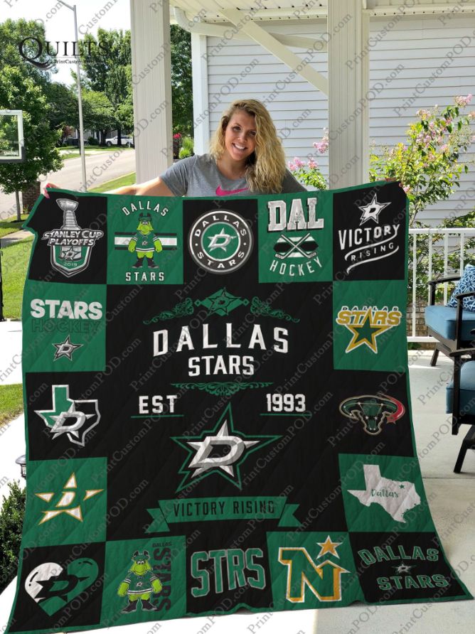 Dallas Stars Great7 Quilt Blanket Dallas Stars Great7 Quilt Blanket