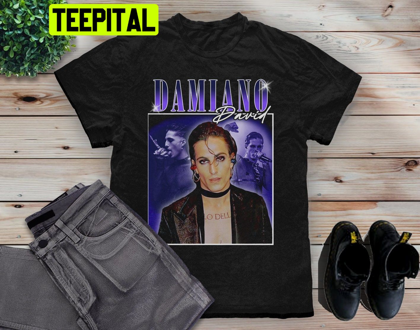 Damiano David Vintage Art Trending Unisex Shirt Damiano David Vintage Art Trending Unisex Shirt