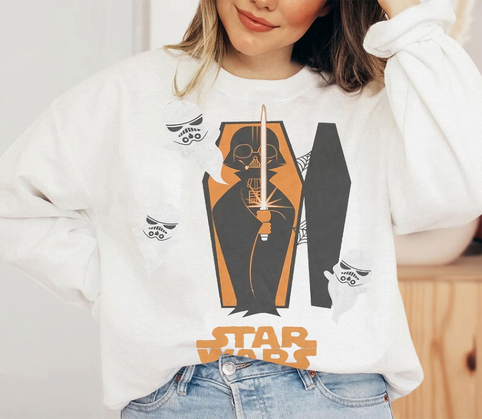 Dark Vader Funny Star Wars Comics Disney Halloween Unisex Sweatshirt Dark Vader Funny Star Wars Comics Disney Halloween Unisex Sweatshirt