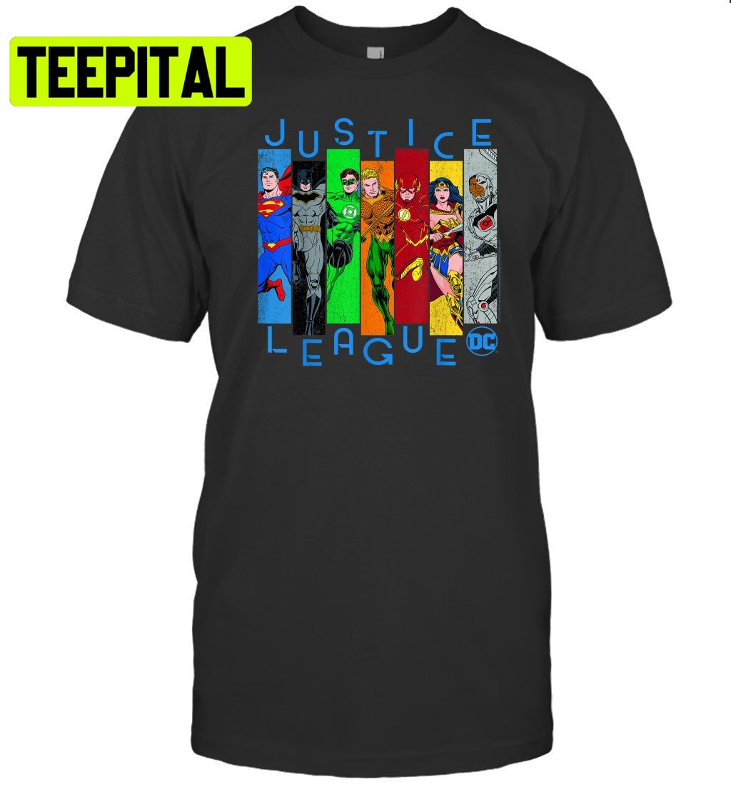 Dc Comics Justice League Panels Trending Unisex T-Shirt Dc Comics Justice League Panels Trending Unisex T-Shirt