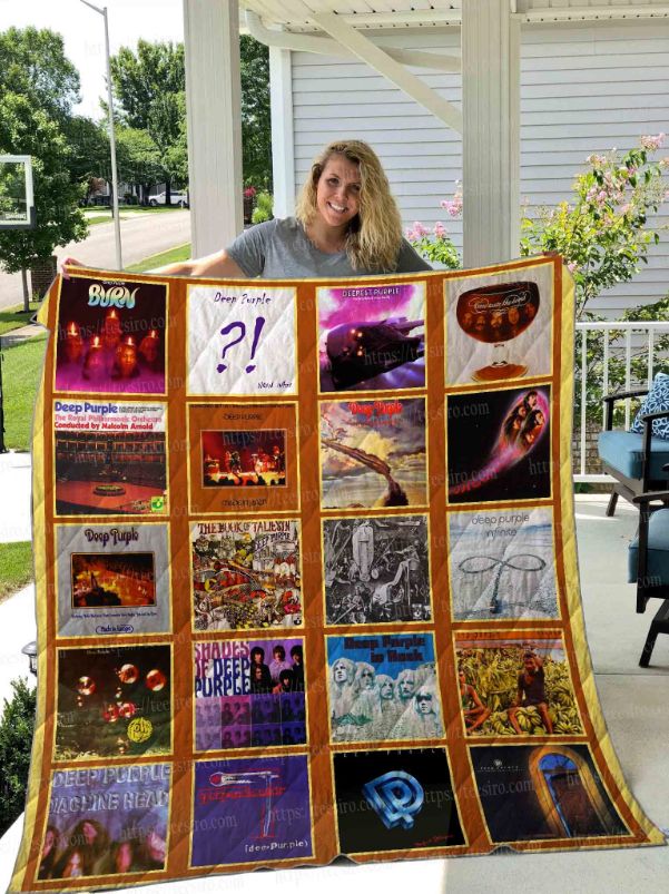 Deep Purple Infinite Quilt Blanket Deep Purple Infinite Quilt Blanket