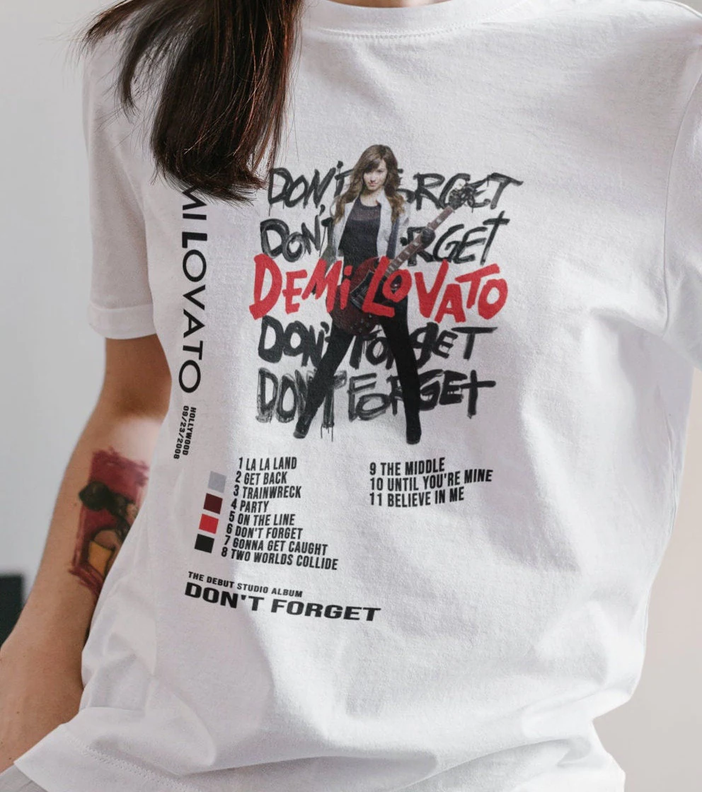 Demi Lovato Don't Forget Unisex T-Shirt Demi Lovato Don't Forget Unisex T-Shirt