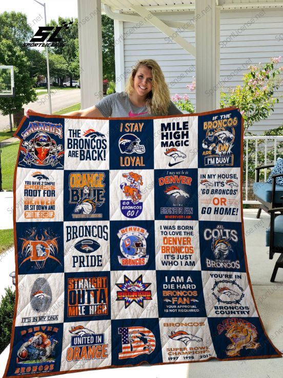 Den Broncos Combine Quilt Blanket Den Broncos Combine Quilt Blanket