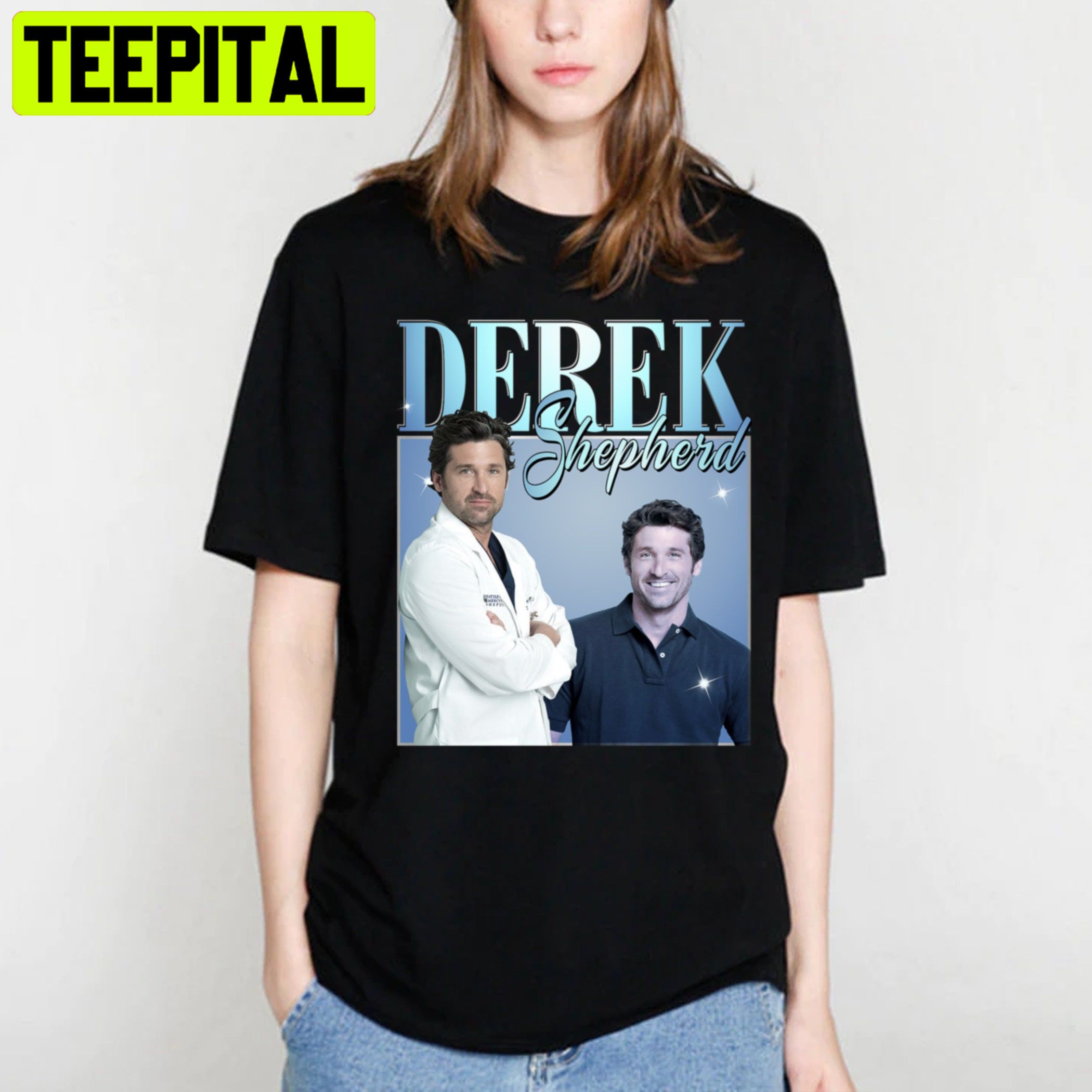 Derek Shepherd Vintage Art Unisex T-Shirt Derek Shepherd Vintage Art Unisex T-Shirt