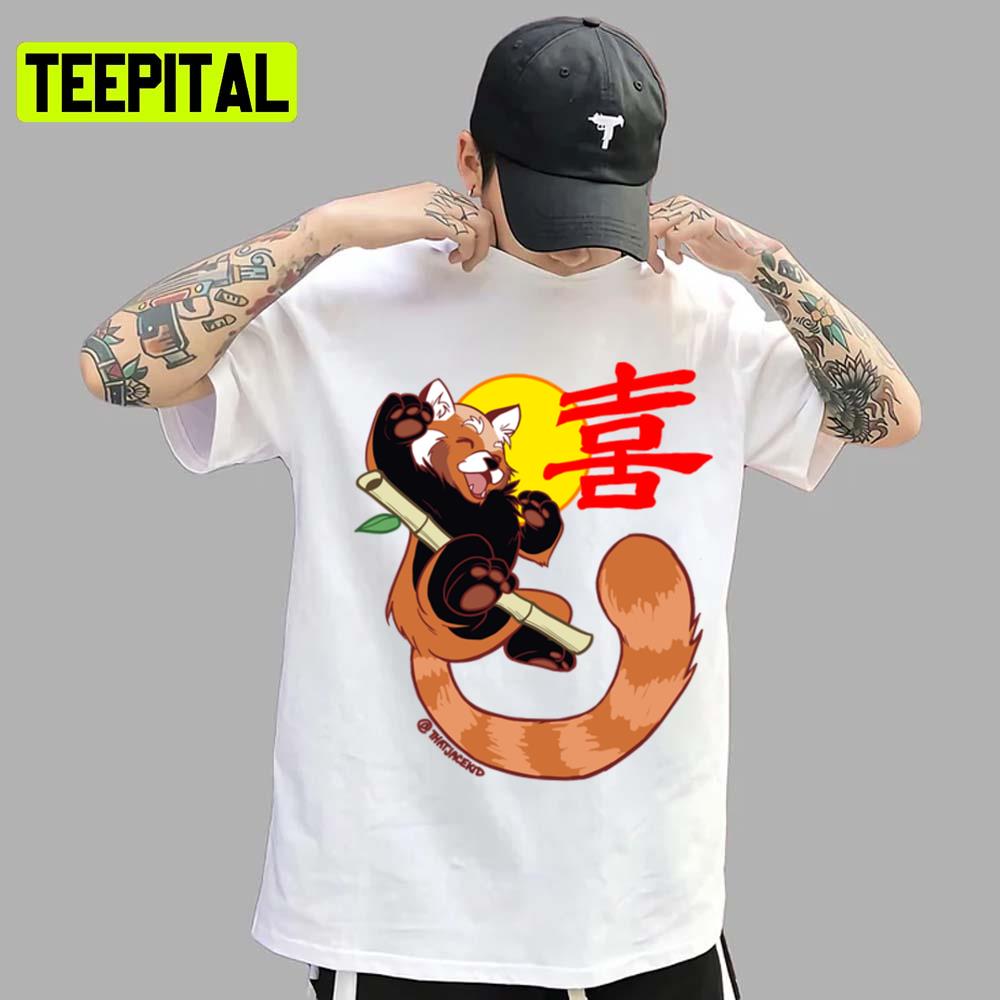 Design Of Joy Red Panda Unisex T-Shirt Design Of Joy Red Panda Unisex T-Shirt