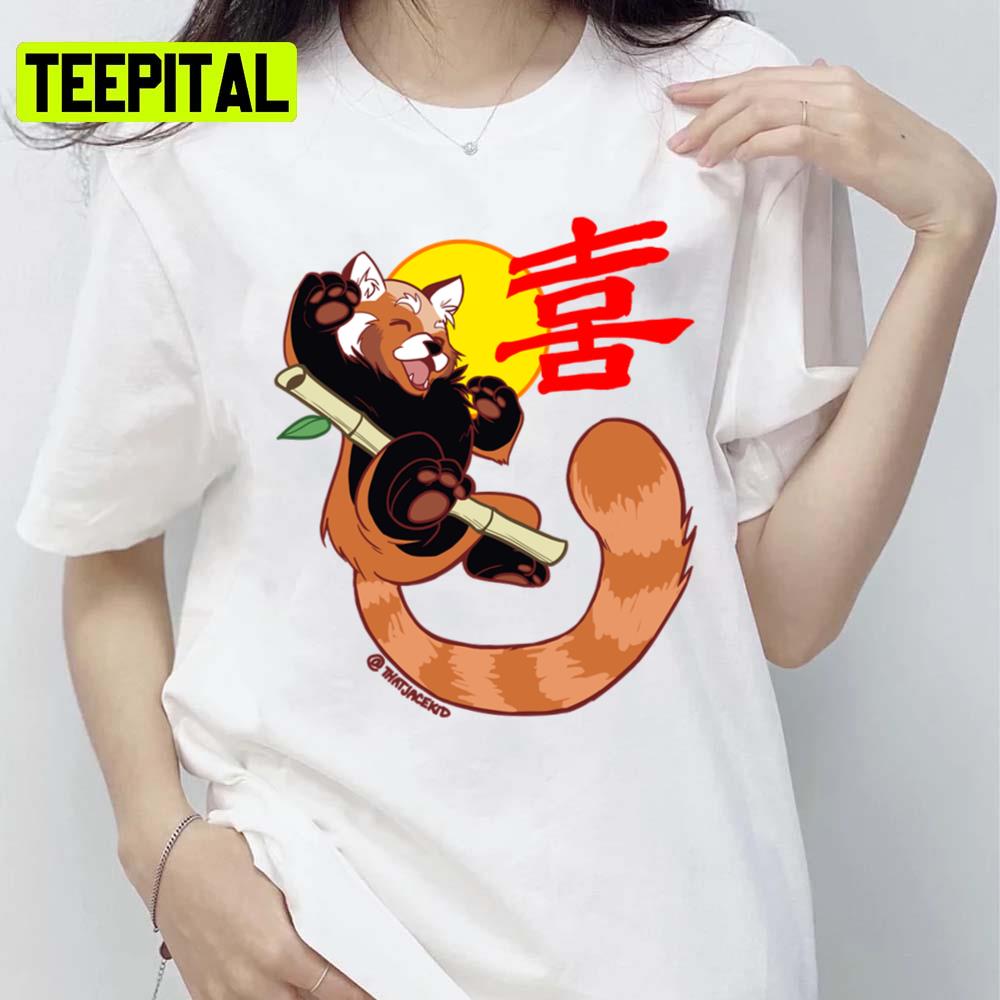 Design Of Joy Red Panda Unisex T-Shirt Design Of Joy Red Panda Unisex T-Shirt