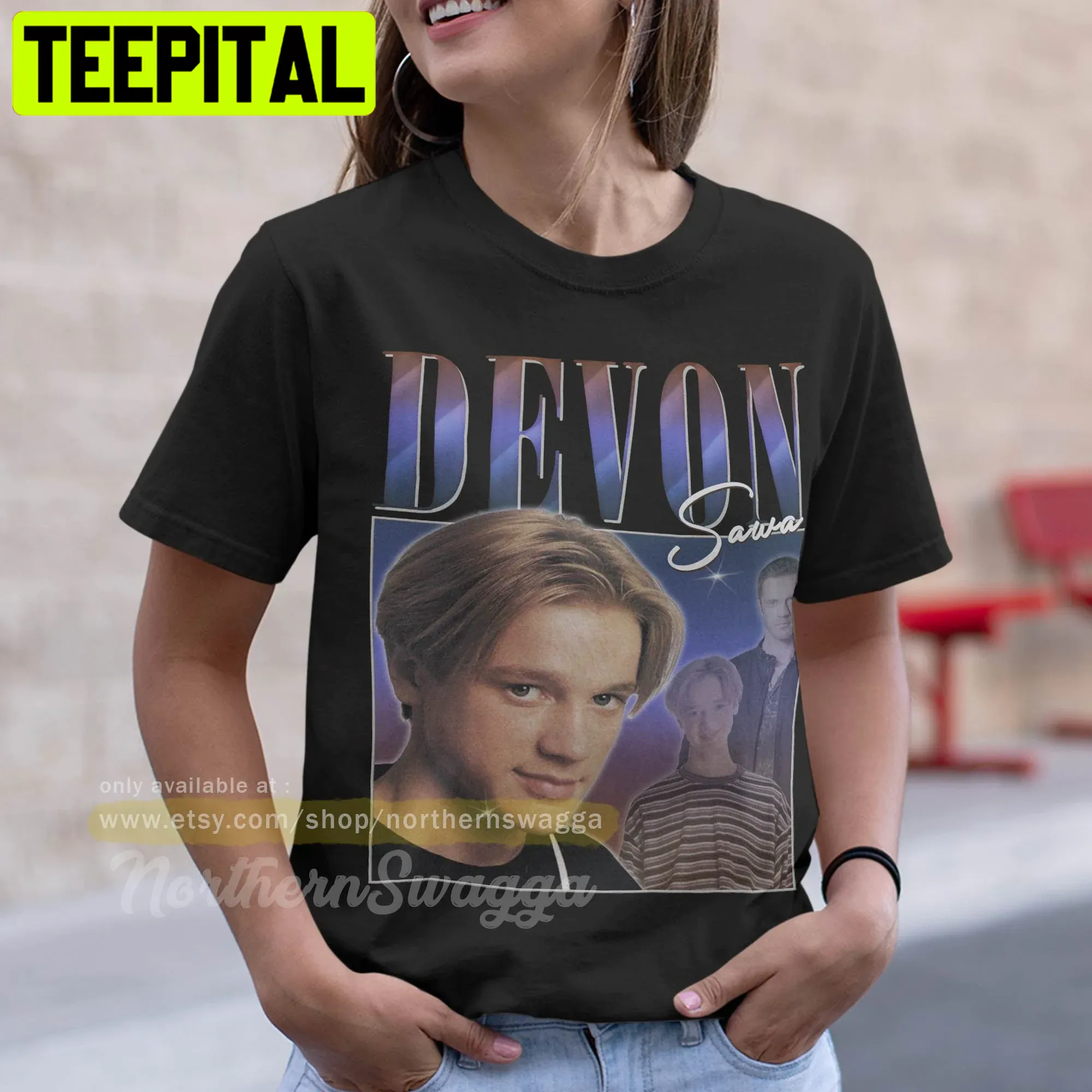 Devon Sawa Vintage Art Unisex T-Shirt Devon Sawa Vintage Art Unisex T-Shirt