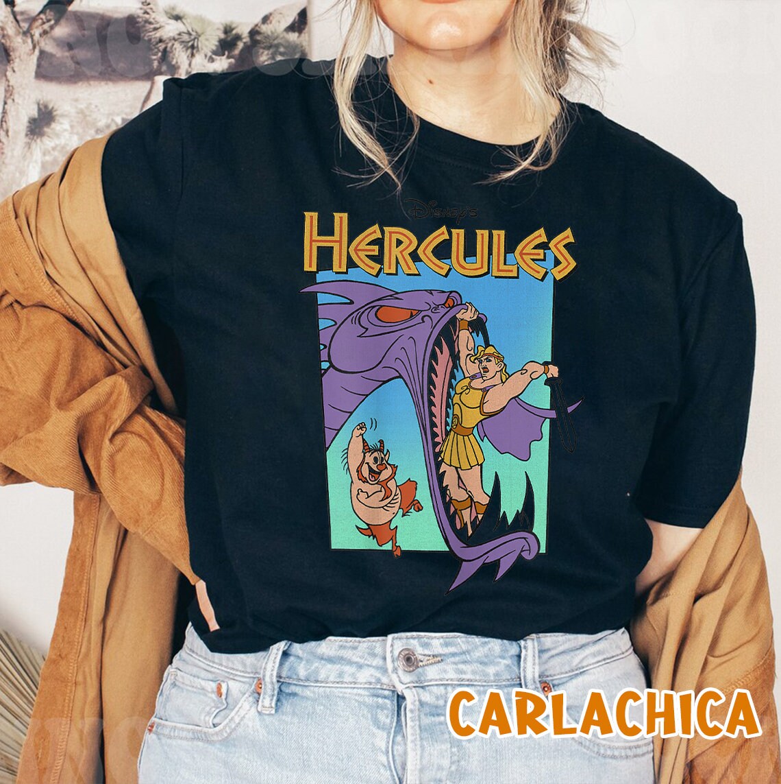 Disney Hercules Hydra Battle Retro Hercules Hercules Disney Unisex T-Shirt Disney Hercules Hydra Battle Retro Hercules Hercules Disney Unisex T-Shirt