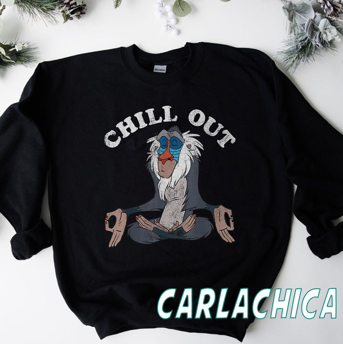 Disney Lion King Rafiki Chill Out Meditation Rafiki Chill Out Disney Unisex T-Shirt Disney Lion King Rafiki Chill Out Meditation Rafiki Chill Out Disney Unisex T-Shirt