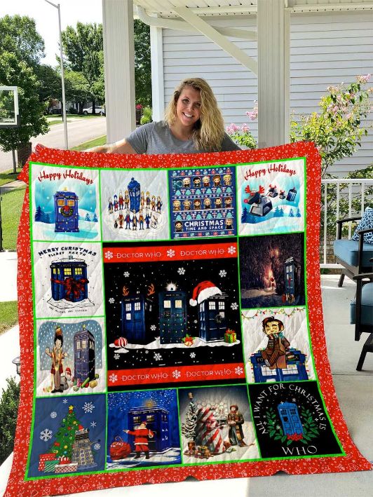 Doctor Who Christmas Quilt Blanket Doctor Who Christmas Quilt Blanket