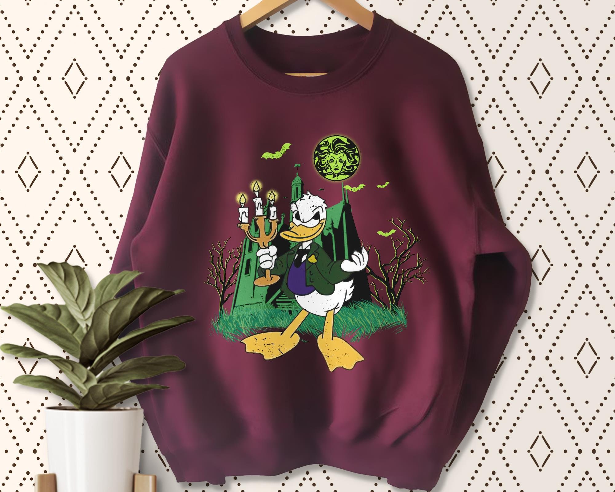 Donald And Daisy Haunted Mansion Costume Madame Leota Couple Matching Night Party Disney Halloween Unisex T-Shirt Donald And Daisy Haunted Mansion Costume Madame Leota Couple Matching Night Party Disney Halloween Unisex T-Shirt
