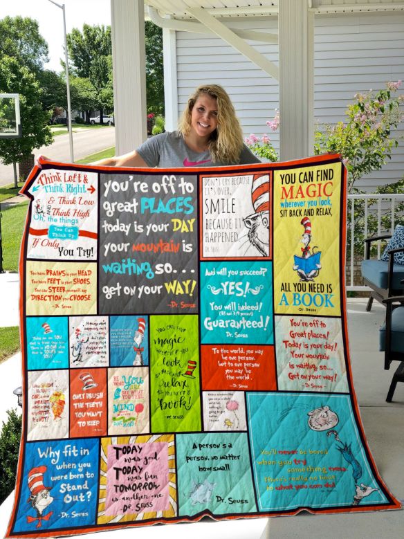 Dr Seuss You Can Find Magic Where You Look Sit Back Quilt Blanket Dr Seuss You Can Find Magic Where You Look Sit Back Quilt Blanket