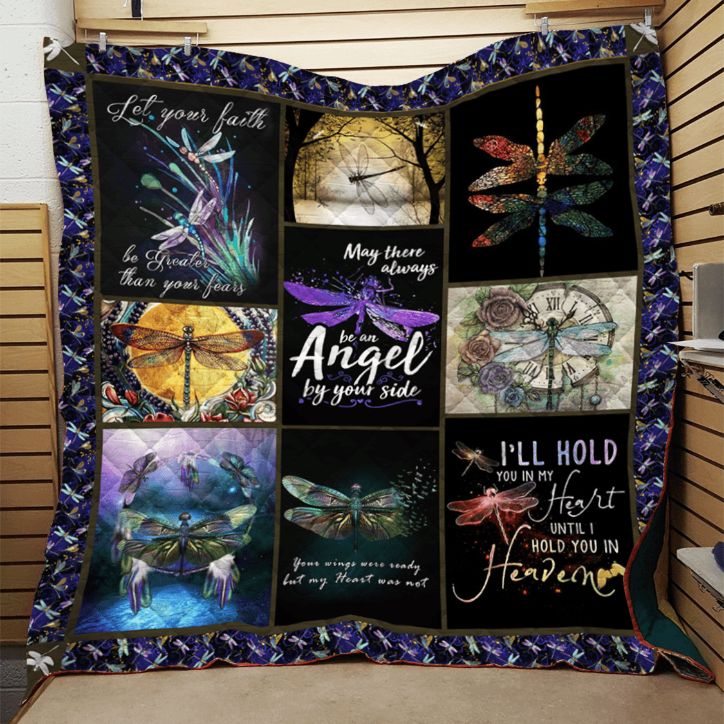 Dragonfly May There Always Be An Angel By Your Side Quilt Blanket Dragonfly May There Always Be An Angel By Your Side Quilt Blanket