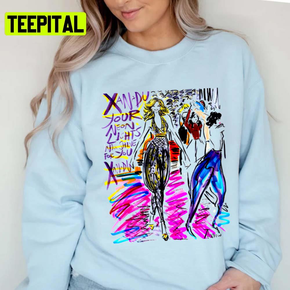 Drawing Olivia Newton John Xanadu Unisex T-Shirt Drawing Olivia Newton John Xanadu Unisex T-Shirt