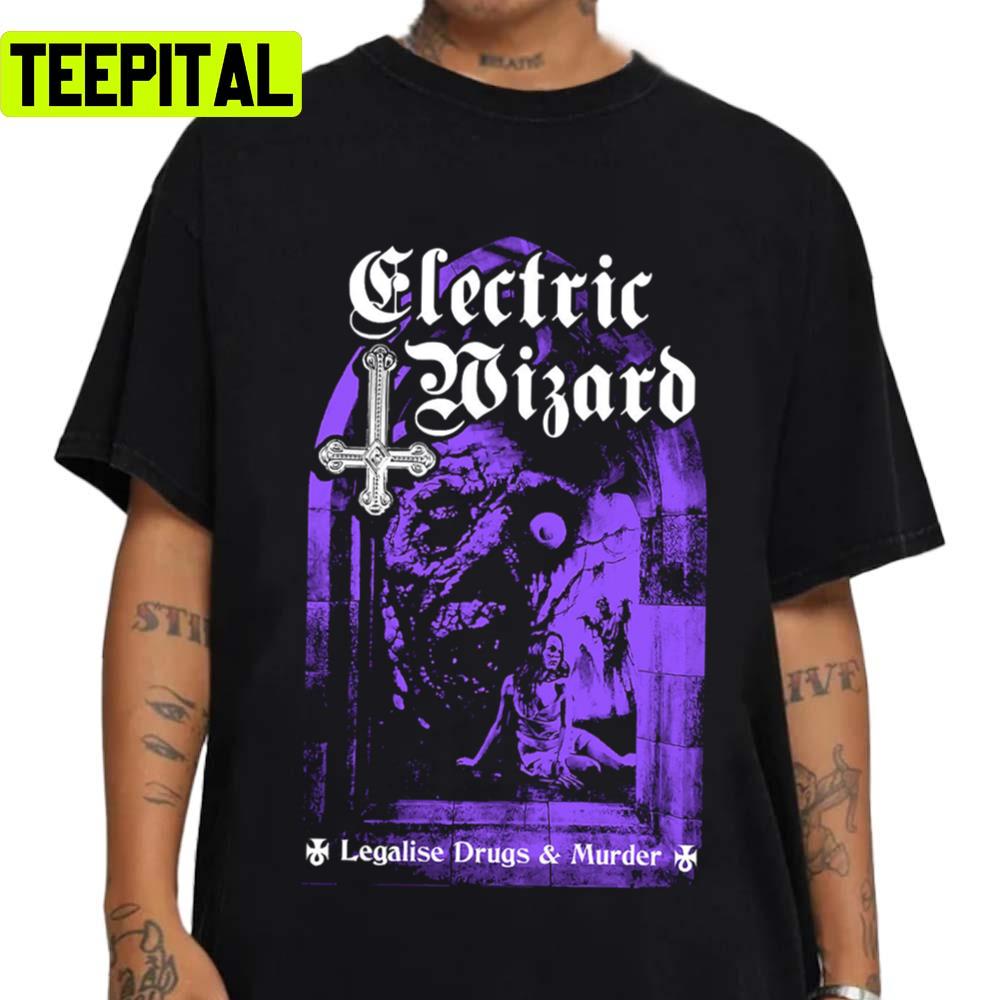 Drugs N Murder Electric Wizard Unisex T-Shirt Drugs N Murder Electric Wizard Unisex T-Shirt