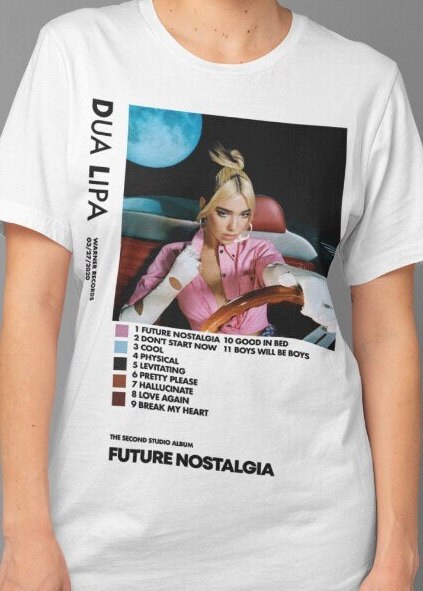 Dua Lipa Future Nostalgia Graphic Unisex T-Shirt Dua Lipa Future Nostalgia Graphic Unisex T-Shirt