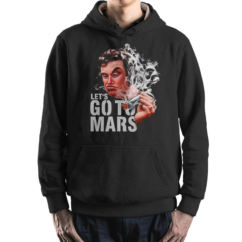 Elon Musk Smoke Lets Go to Mars Hoodie Elon Musk Smoke Lets Go to Mars Hoodie
