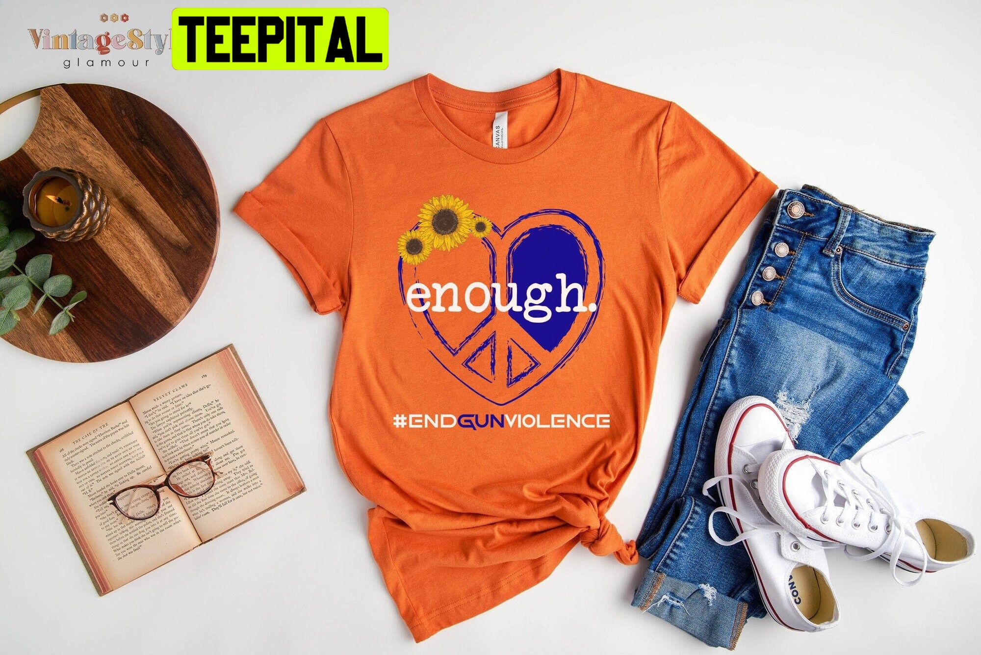 End Gun Violence No Gun Awareness Unisex T-Shirt End Gun Violence No Gun Awareness Unisex T-Shirt