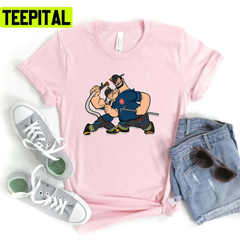 Engineer Popeye The Sailor Unisex T-Shirt Engineer Popeye The Sailor Unisex T-Shirt
