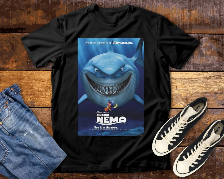 Finding Nemo Bruce Poster Pixar Disney T-Shirt Finding Nemo Bruce Poster Pixar Disney T-Shirt