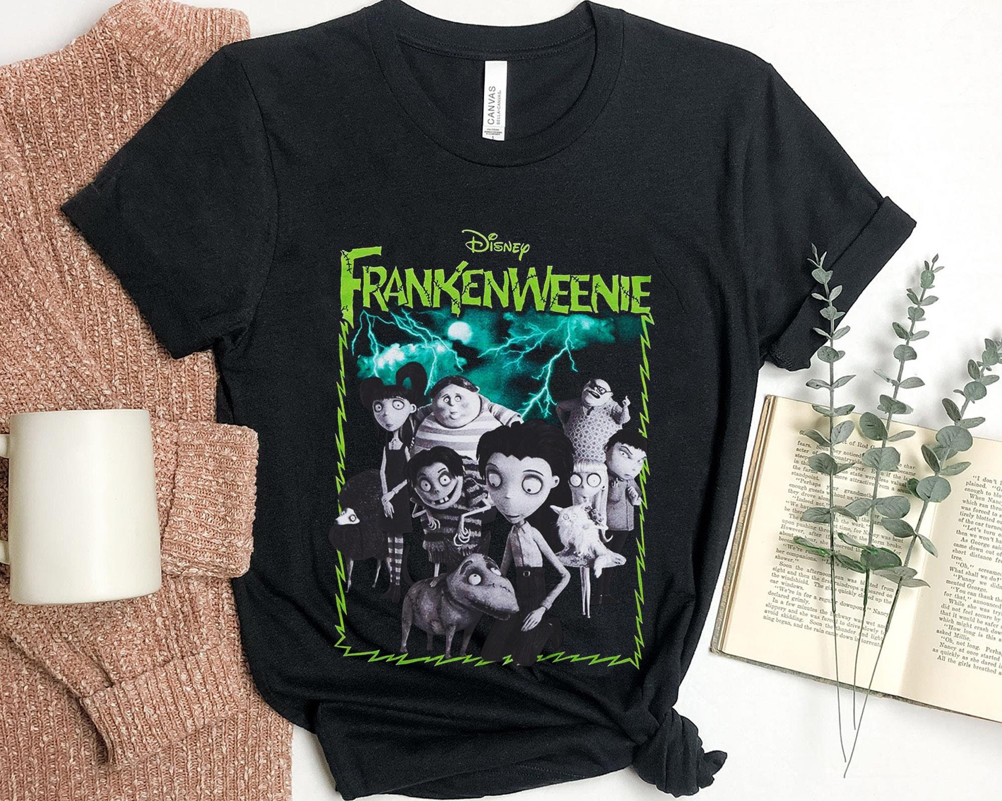 Frankenweenie Group Characters Scary Horror Movie Fall Vacation World Disney Halloween Unisex T-Shirt Frankenweenie Group Characters Scary Horror Movie Fall Vacation World Disney Halloween Unisex T-Shirt