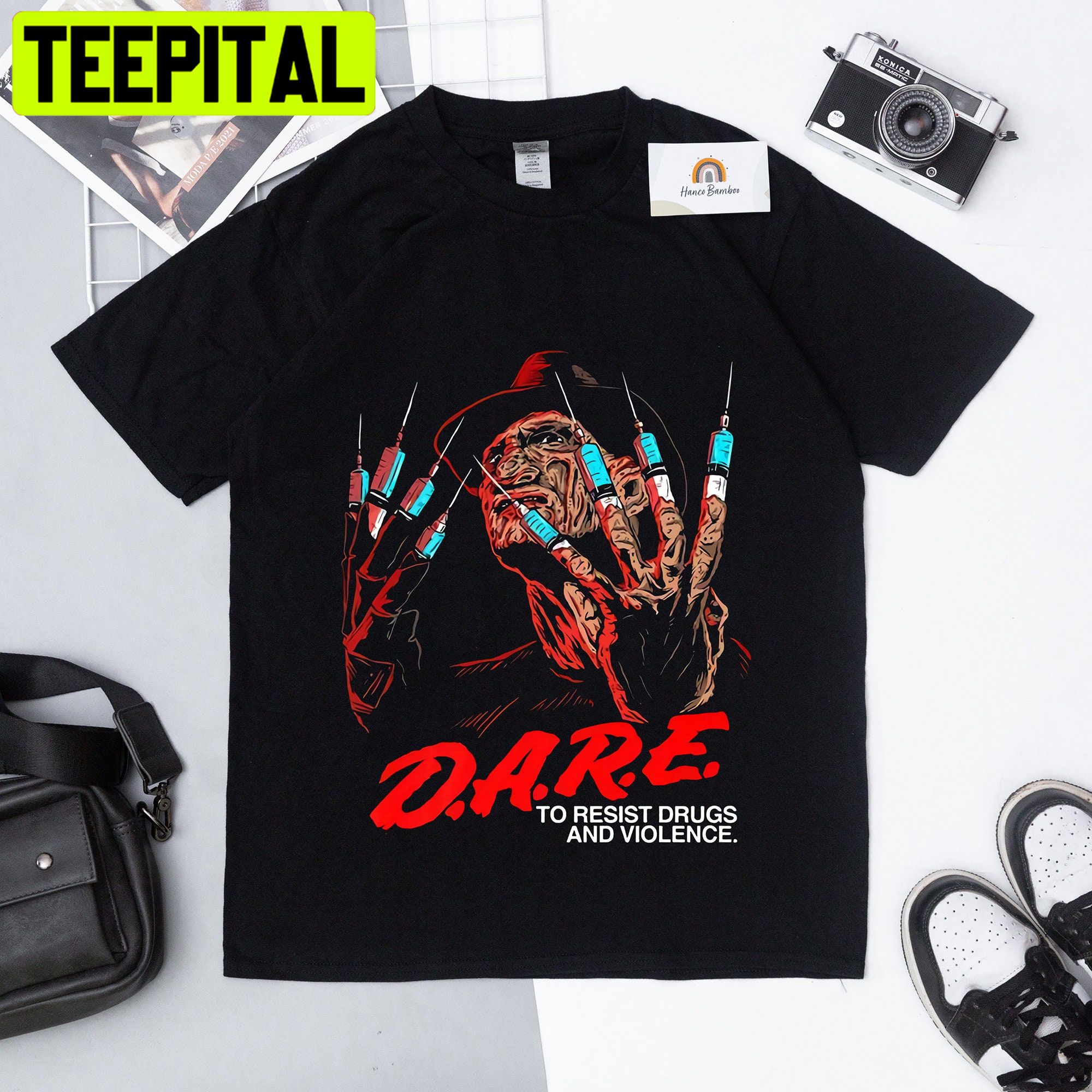 Freddy-Krueger Dare Logo Trending Unisex Shirt Freddy-Krueger Dare Logo Trending Unisex Shirt