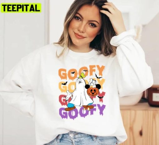 Friends Boo Bash Retro Goofy Pumpkin Halloween Unisex Sweatshirt