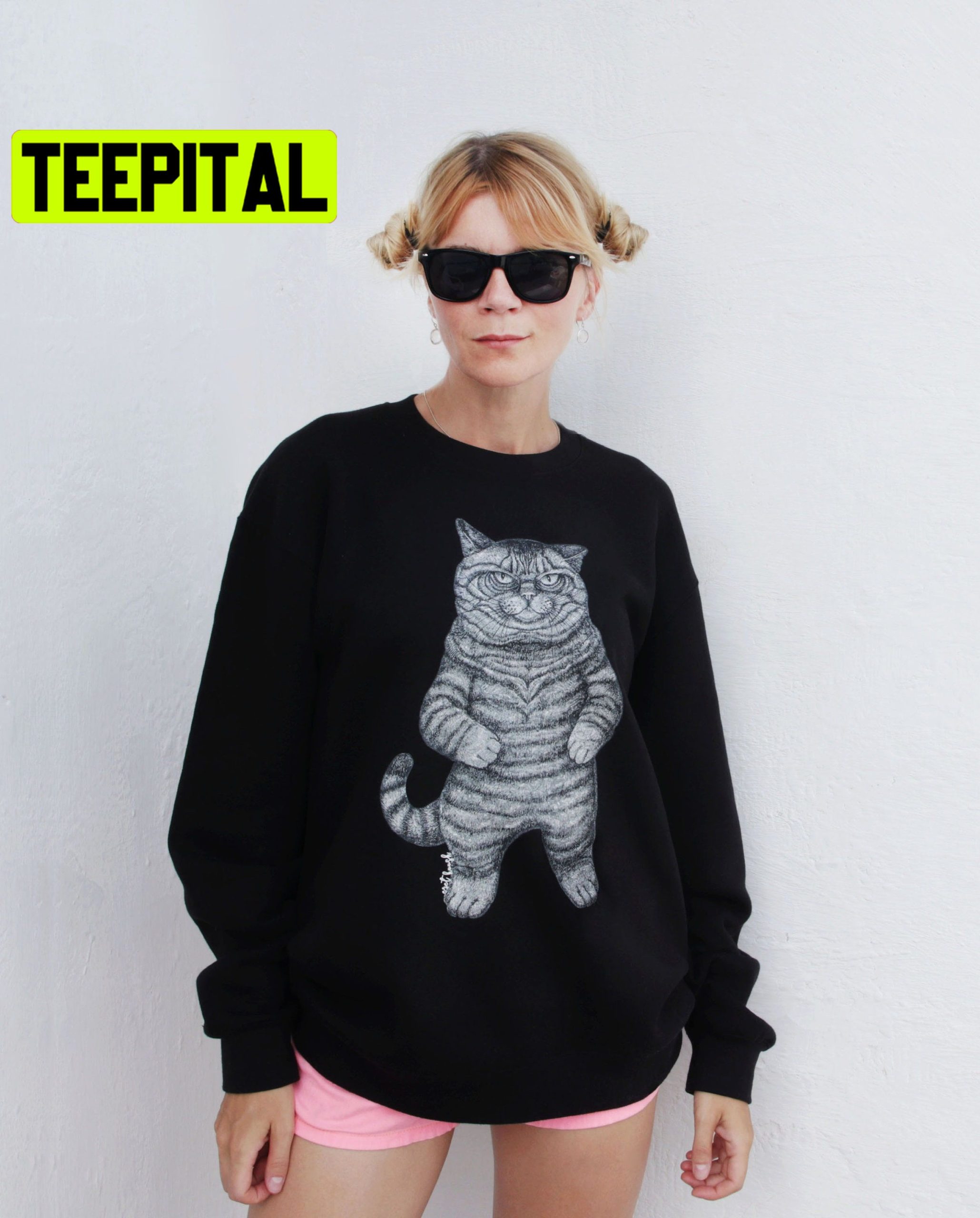 Funny Black Cat Unisex Sweatshirt Funny Black Cat Unisex Sweatshirt