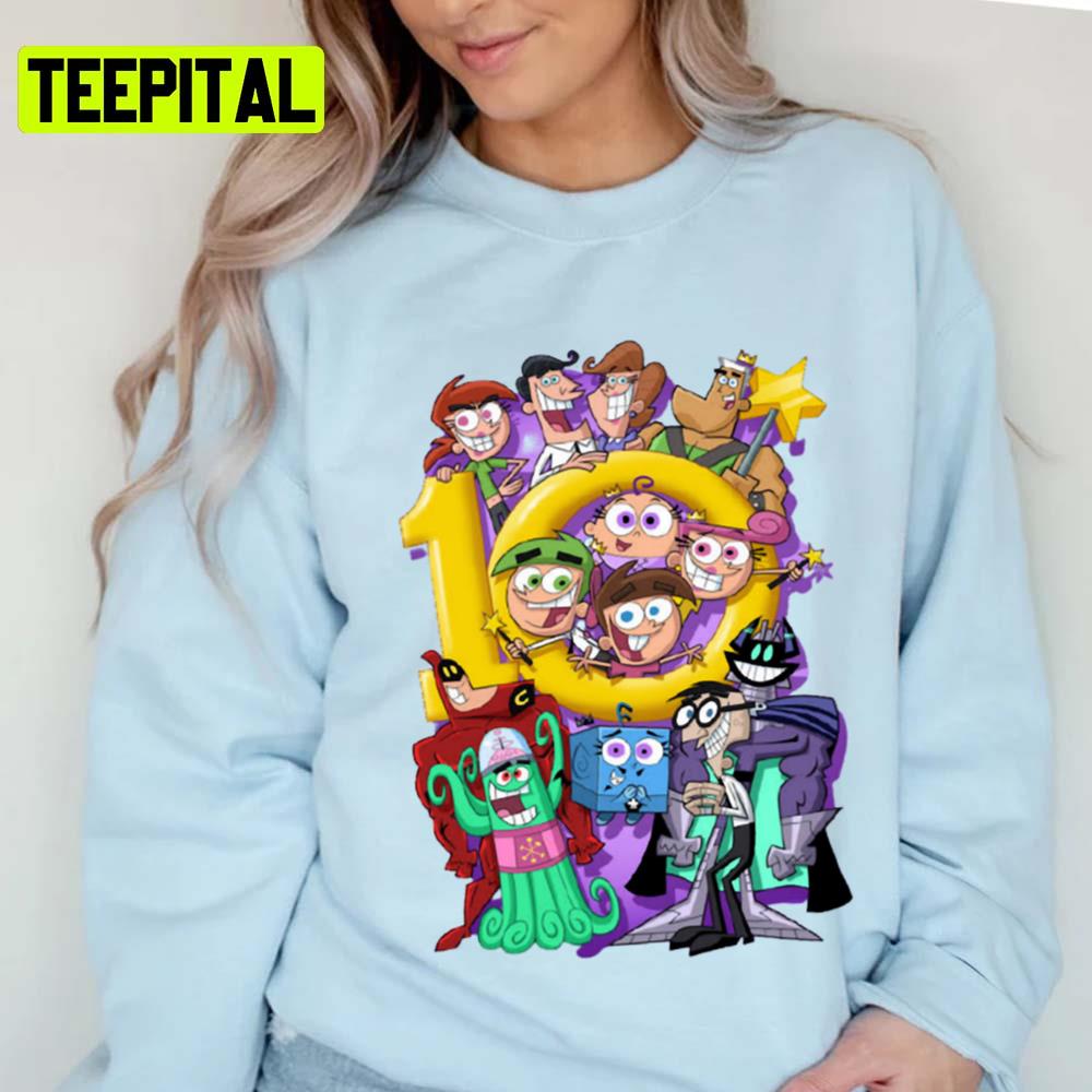Funny Characters In The Fairly Oddparents Unisex T-Shirt Funny Characters In The Fairly Oddparents Unisex T-Shirt