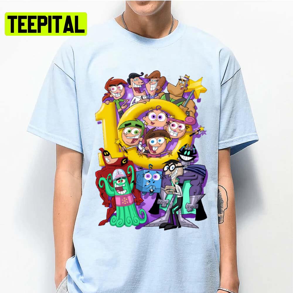 Funny Characters In The Fairly Oddparents Unisex T-Shirt Funny Characters In The Fairly Oddparents Unisex T-Shirt