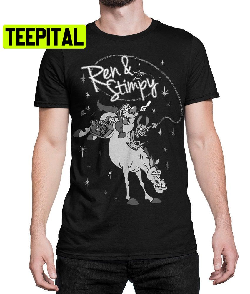 Funny Horse Ren And Stimpy Trending Unisex Shirt Funny Horse Ren And Stimpy Trending Unisex Shirt