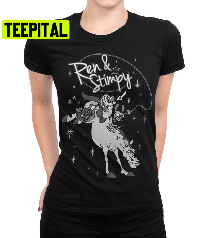Funny Horse Ren And Stimpy Trending Unisex Shirt Funny Horse Ren And Stimpy Trending Unisex Shirt