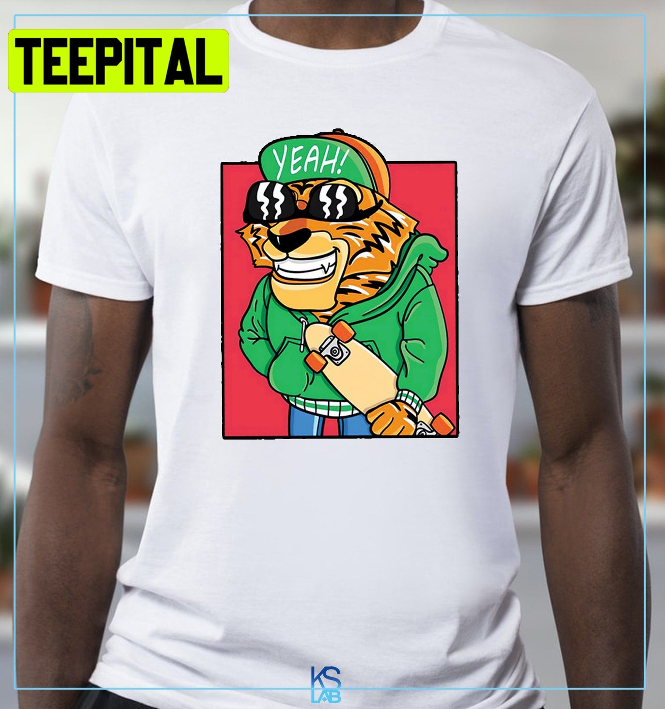 Funny Tiger On Skateboard Trending Unisex Shirt Funny Tiger On Skateboard Trending Unisex Shirt