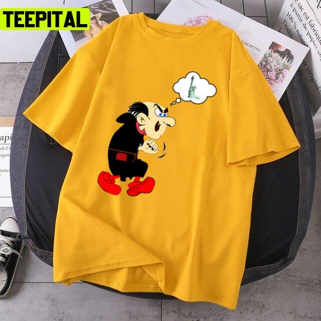 Gargamel Looking For Statue Of Liberty The Snorks Unisex T-Shirt Gargamel Looking For Statue Of Liberty The Snorks Unisex T-Shirt