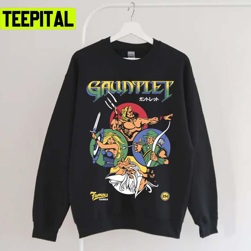 Gauntlet Retro Vintage Arcade Gaming Premium Halloween Design Unisex T-Shirt Gauntlet Retro Vintage Arcade Gaming Premium Halloween Design Unisex T-Shirt