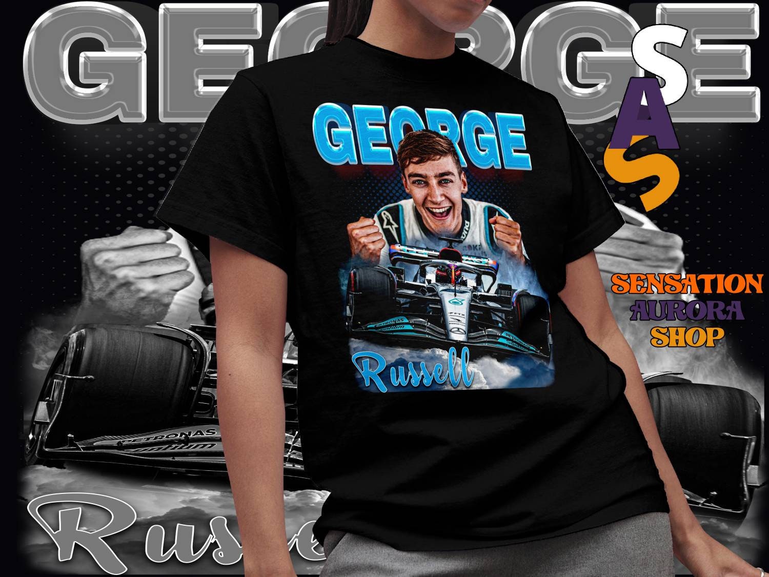 George Russell Driver Racing Championship Race Formula 90 Unisex T-Shirt George Russell Driver Racing Championship Race Formula 90 Unisex T-Shirt