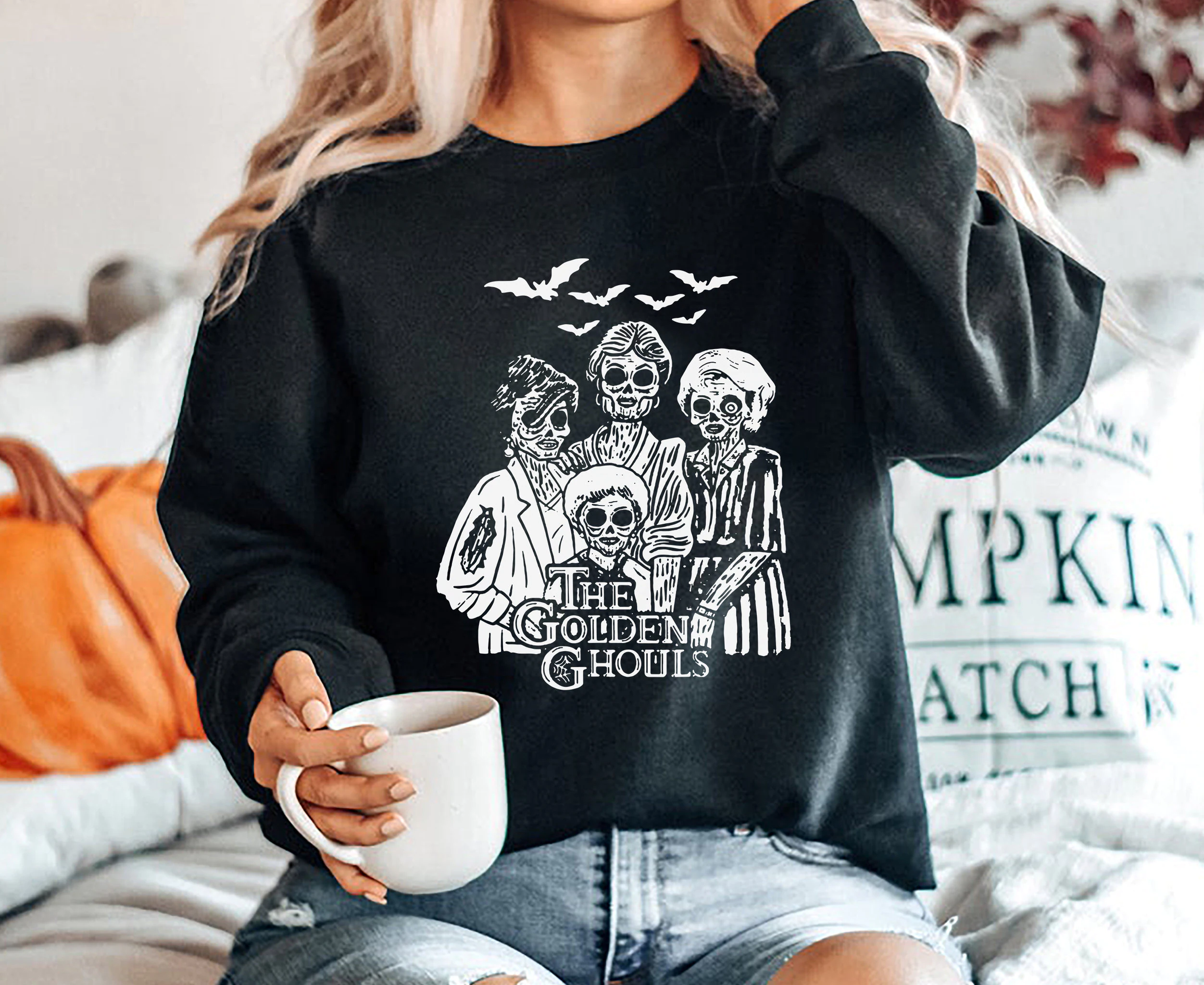 Golden Ghouls Witches Funny Sisters Vampire Fall Disney Halloween New Art T-Shirt Golden Ghouls Witches Funny Sisters Vampire Fall Disney Halloween New Art T-Shirt
